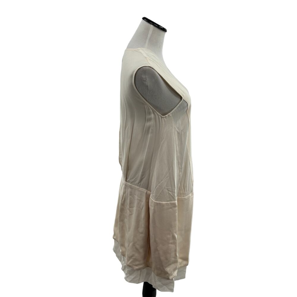 Dion Lee Cream Silk Sleeveless Wrap Dress - Picture 7 of 13